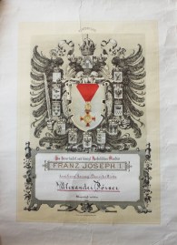 Ukaz o dodjeli ordena F.J. za bolničko liječenje