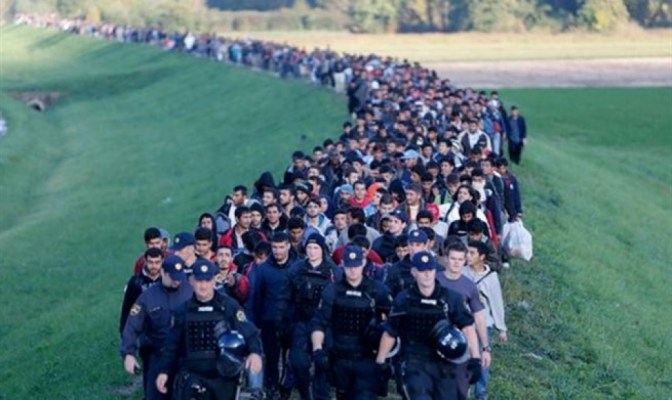 Kolona izbjeglica u Bihaću