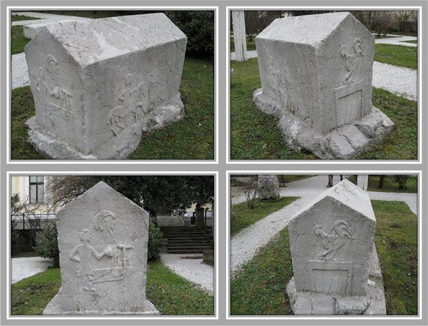 118. Motiv pijetla na stećku (Botanički vrt Zemaljskog muzeja u Sarajevu)